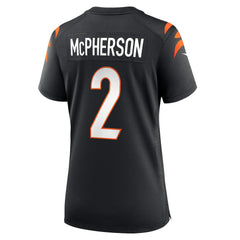 Evan McPherson Cincinnati Bengals Women's Game Jersey - Black - Nike