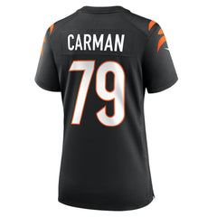 Jackson Carman Cincinnati Bengals Women's Game Jersey - Black - Nike