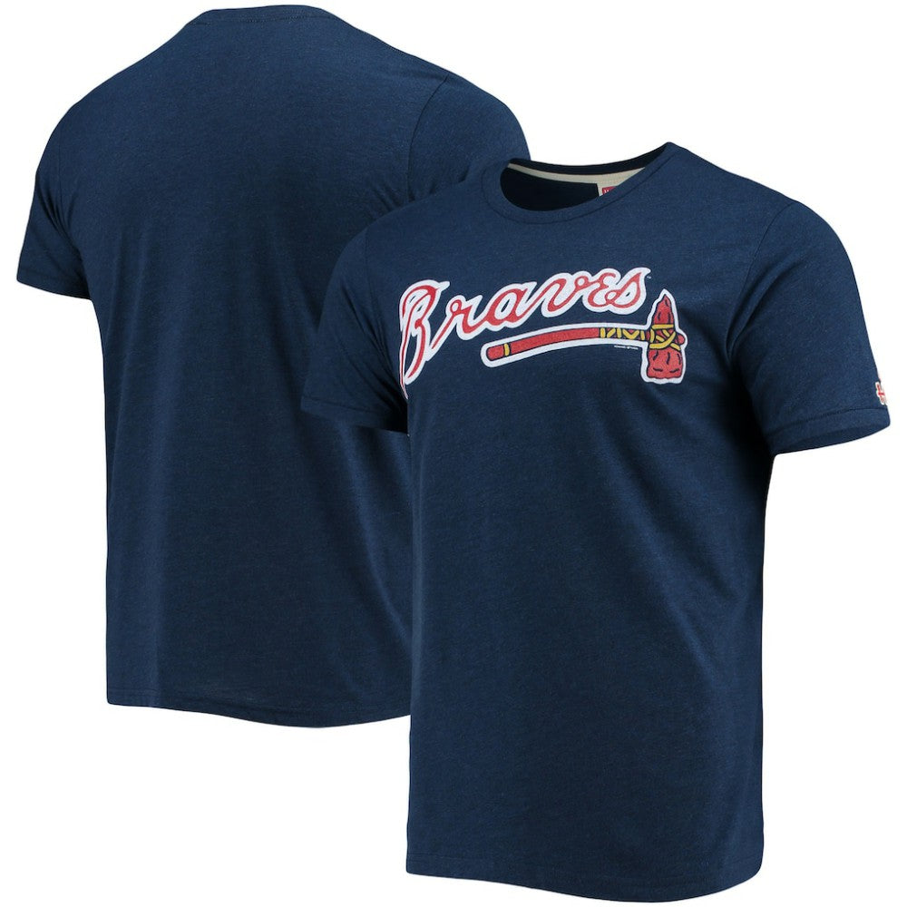 Atlanta Braves Homage Hand-Drawn Logo Tri-Blend T-Shirt for sale