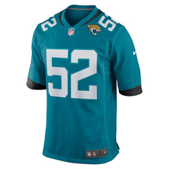 DaVon Hamilton Jacksonville Jaguars Game Jersey - Teal - Nike