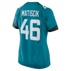 Ross Matiscik Jacksonville Jaguars Women's Game Jersey - Teal - Nike