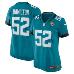 DaVon Hamilton Jacksonville Jaguars Women's Game Jersey - Teal - Nike