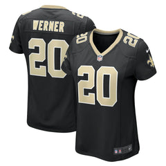 Pete Werner New Orleans Saints Women's Game Jersey - Black - Nike