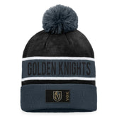 Vegas Golden Knights Fanatics Authentic Pro Rink Cuffed Knit Hat with Pom - Gray/Black | Fanatics online