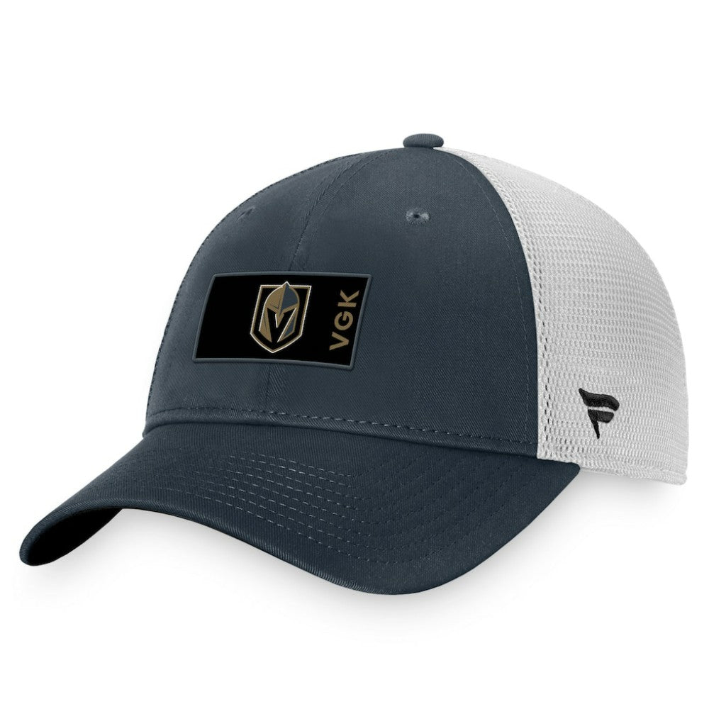 Vegas Golden Knights Fanatics Authentic Pro Rink Trucker Snapback Hat - Charcoal/White | Fanatics sale