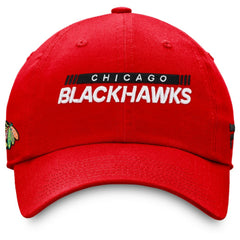 Chicago Blackhawks Fanatics Authentic Pro Rink Adjustable Hat - Red | Fanatics sale
