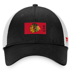 Chicago Blackhawks Fanatics Authentic Pro Rink Trucker Snapback Hat - Black/White | Fanatics on sale