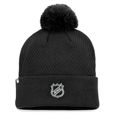 Chicago Blackhawks Fanatics Women's Authentic Pro Road Cuffed Knit Hat with Pom - Black | Fanatics on sale