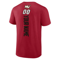 Miami Heat Personalized Playmaker Team T-Shirt Red