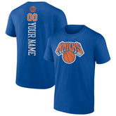 New York Knicks Personalized Playmaker Team T-Shirt Blue