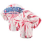 Montreal Canadiens Women's Spiral Tie-Dye Long Sleeve T-Shirt - Red | NHL Lifestyle