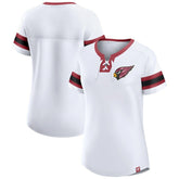 Arizona Cardinals Women's Sunday Best Lace-Up T-Shirt - White - Fanatics