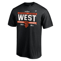 San Francisco Giants Fanatics 2021 NL West Division Champions Locker Room T-Shirt Discount