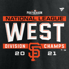 San Francisco Giants Fanatics 2021 NL West Division Champions Locker Room T-Shirt Discount