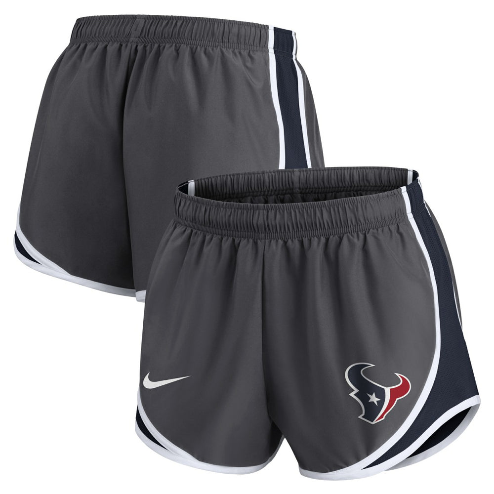 Houston Texans Women's Team Logo Performance Tempo Shorts - Charcoal - Nike