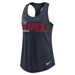 Houston Texans Women's Team Name City Tri-Blend Racerback Tank Top - Navy - Nike