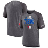 Fanatics Philadelphia 76ers 2022 Noches Ene-Be-A Core Shooting Raglan T-Shirt Heathered Gray