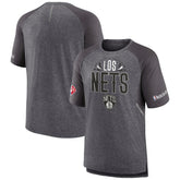 Fanatics Brooklyn Nets 2022 Noches Ene-Be-A Core Shooting Raglan T-Shirt Heathered Gray