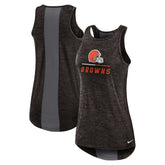 Cleveland Browns Women's High Neck Performance Tank Top - Brown - Nike