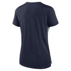 Tennessee Titans Women's Impact Exceed Performance Notch Neck T-Shirt - White/Navy - Nike