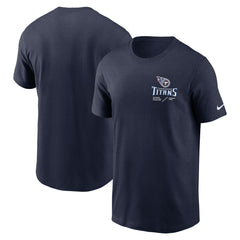 Tennessee Titans Sideline Infograph Lockup Performance T-Shirt - Navy - Nike