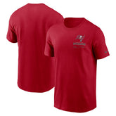 Tampa Bay Buccaneers Sideline Infograph Lockup Performance T-Shirt - Red - Nike