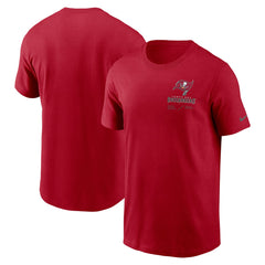 Tampa Bay Buccaneers Sideline Infograph Lockup Performance T-Shirt - Red - Nike