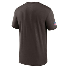 Cleveland Browns Sideline Infograph Performance T-Shirt - Brown - Nike