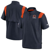 Chicago Bears Sideline Coaches Chevron Lockup Pullover Top - Navy - Nike
