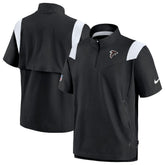 Atlanta Falcons Sideline Coaches Chevron Lockup Pullover Top - Black - Nike