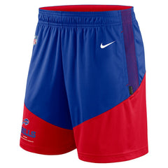 Buffalo Bills Sideline Primary Lockup Performance Shorts - Royal/Red - Nike