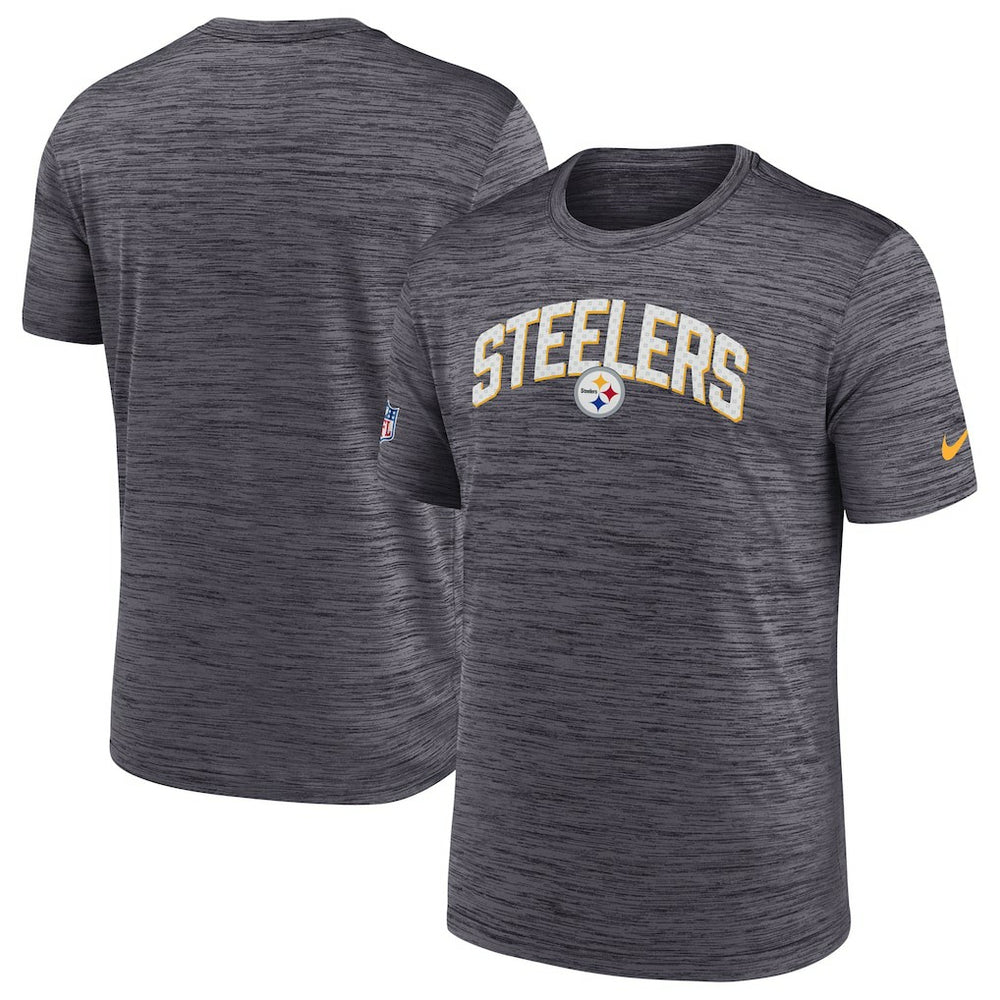Pittsburgh Steelers Sideline Velocity Athletic Stack Performance T-Shirt - Black - Nike