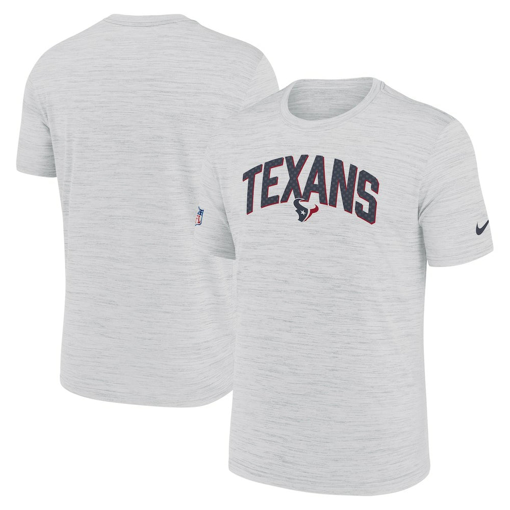 Houston Texans Sideline Velocity Athletic Stack Performance T-Shirt - White - Nike