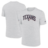 Houston Texans Sideline Velocity Athletic Stack Performance T-Shirt - White - Nike