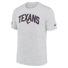 Houston Texans Sideline Velocity Athletic Stack Performance T-Shirt - White - Nike