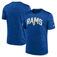Los Angeles Rams Sideline Velocity Athletic Stack Performance T-Shirt - Royal - Nike
