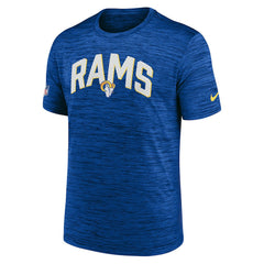 Los Angeles Rams Sideline Velocity Athletic Stack Performance T-Shirt - Royal - Nike