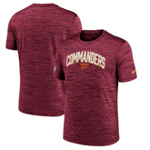 Washington Commanders Sideline Velocity Athletic Stack Performance T-Shirt - Burgundy - Nike