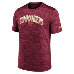 Washington Commanders Sideline Velocity Athletic Stack Performance T-Shirt - Burgundy - Nike