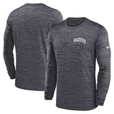 Las Vegas Raiders Sideline Velocity Athletic Stack Performance Long Sleeve T-Shirt - Charcoal - Nike