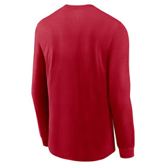 Tampa Bay Buccaneers Sideline Infograph Lock Up Performance Long Sleeve T-Shirt - Red - Nike