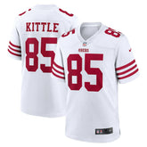 George Kittle San Francisco 49ers Team Game Jersey - White - Nike