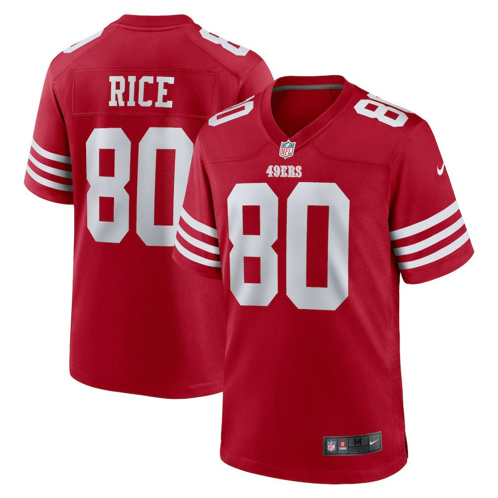 Jerry Rice San Francisco 49ers Retired Game Player Jersey - Scarlet - Nike