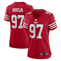 Nick Bosa San Francisco 49ers Women's Team Game Player Jersey - Scarlet - Nike