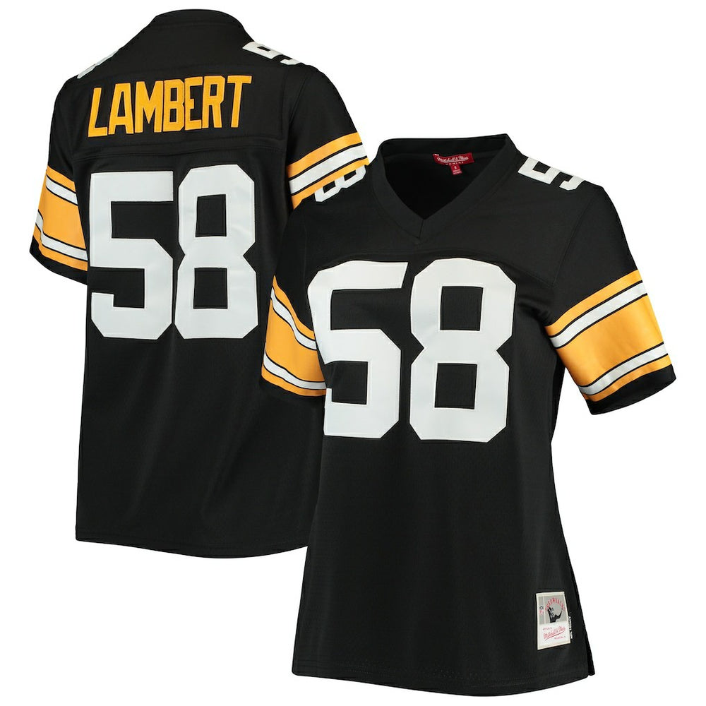 Jack Lambert Pittsburgh Steelers Women's Legacy Replica Player Jersey - Black - Mitchell & Ness