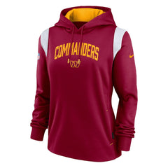 Washington Commanders Women's Sideline Stack Performance Pullover Hoodie - Burgundy - Nike