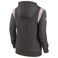 Tampa Bay Buccaneers Women's Sideline Stack Performance Pullover Hoodie - Pewter - Nike