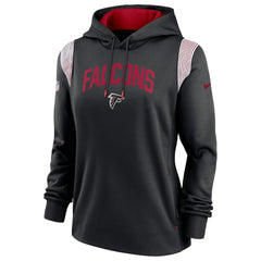 Atlanta Falcons Women's Sideline Stack Performance Pullover Hoodie - Black - Nike