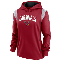 Arizona Cardinals Women's Sideline Stack Performance Pullover Hoodie - Cardinal - Nike