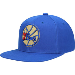 Mitchell & Ness Philadelphia 76ers 50th Anniversary Snapback Hat Royal